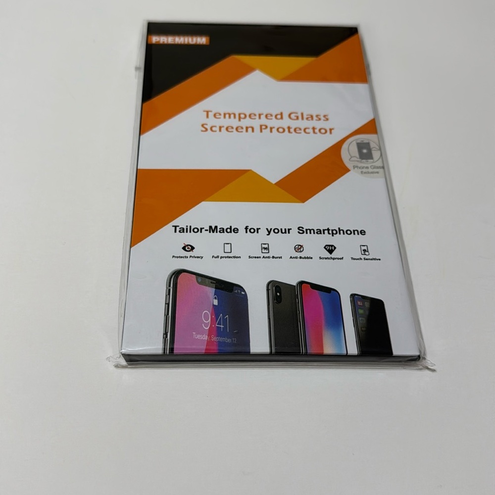 Uxinuo Privacy Screen Protector for iPhone X / Xs [Full Coverage] Tempered Glass